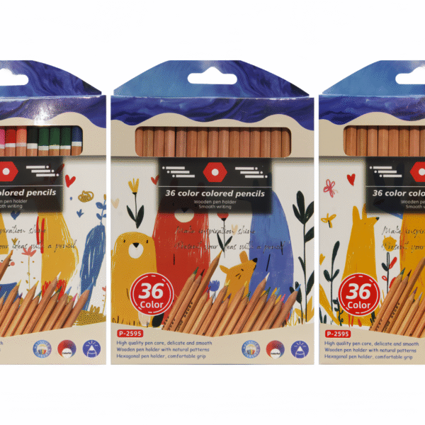 Water soluble 36 color colored pencil